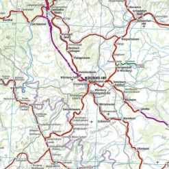 Straßenkarten|Straßenkarten*DEUTSCHLAND, RAIL TRAVEL MAP 1:500.000, FREYTAG & BERNDT - Karte