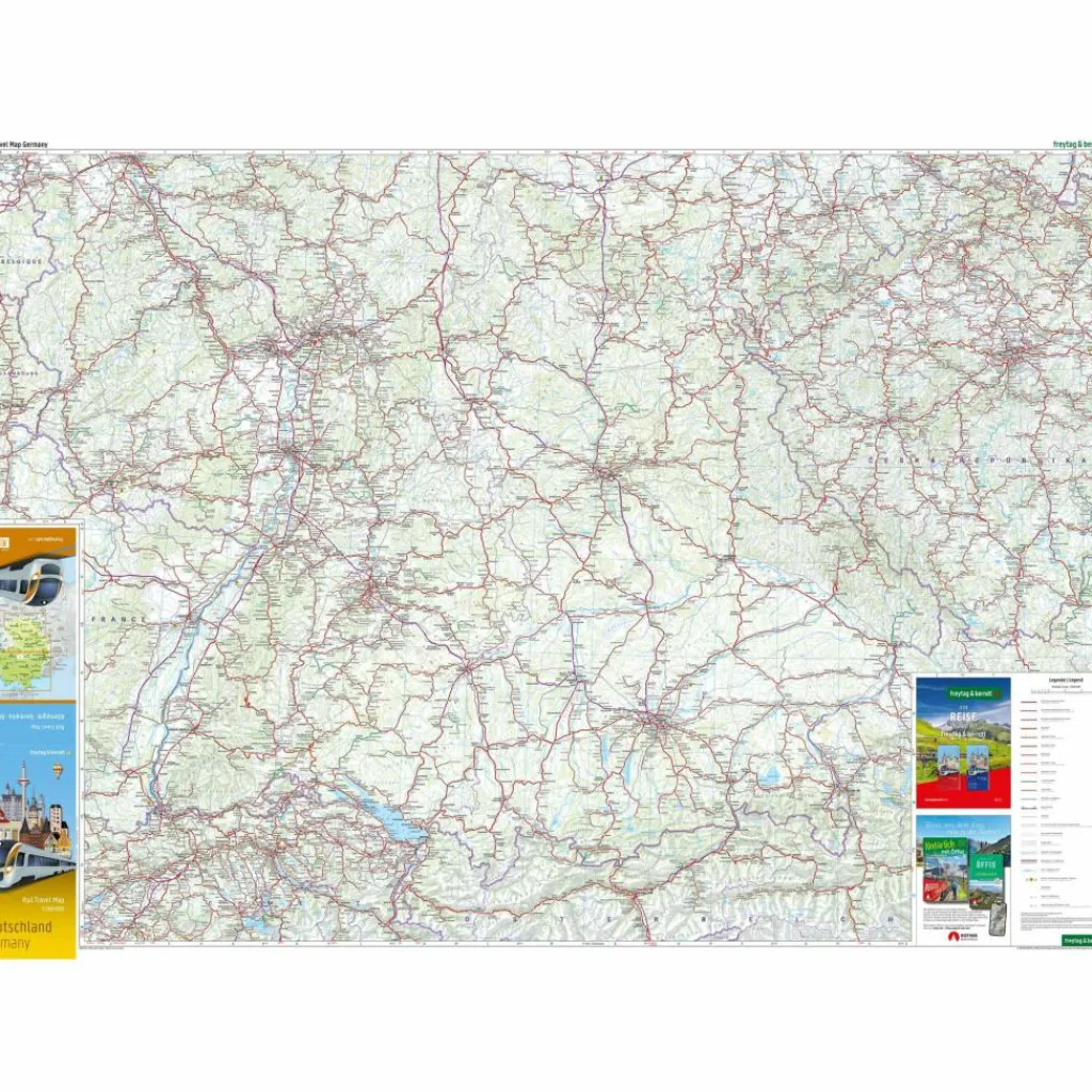 Straßenkarten|Straßenkarten*DEUTSCHLAND, RAIL TRAVEL MAP 1:500.000, FREYTAG & BERNDT - Karte