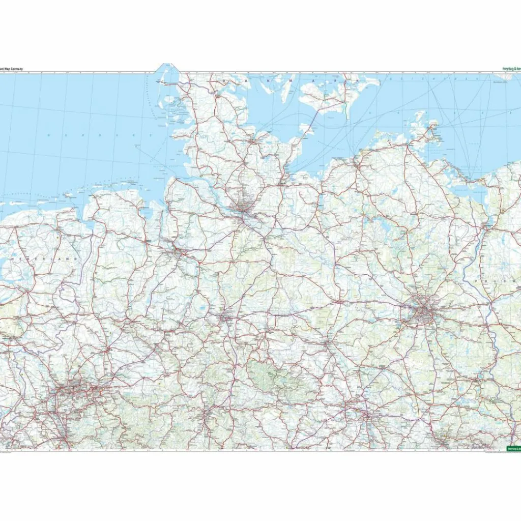 Straßenkarten|Straßenkarten*DEUTSCHLAND, RAIL TRAVEL MAP 1:500.000, FREYTAG & BERNDT - Karte