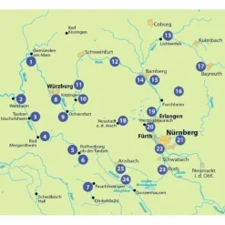 DIE 25 SCHÖNSTEN E-BIKE TOUREN IN FRANKEN - Radwanderführer^ Radwanderführer Und Mountainbikeführer