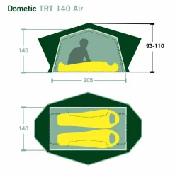Dometic Autodachzelte Und Dachträger*TRT 140 AIR - Dachzelt