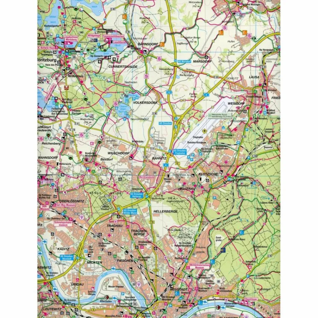Wanderkarten Und Winterkarten|Wanderkarten Und Winterkarten*DRESDEN UND UMGEBUNG - Wanderkarte