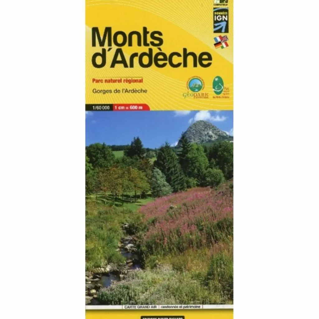 ED. LIBRIS 11 MONTS D'ARDÈCHE 1:60T^ Wanderkarten Und Winterkarten|Wanderkarten Und Winterkarten