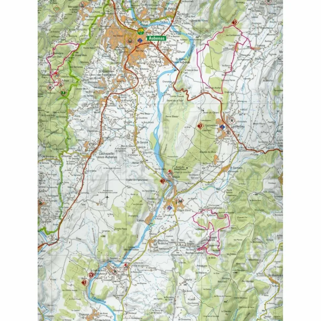 ED. LIBRIS 11 MONTS D'ARDÈCHE 1:60T^ Wanderkarten Und Winterkarten|Wanderkarten Und Winterkarten