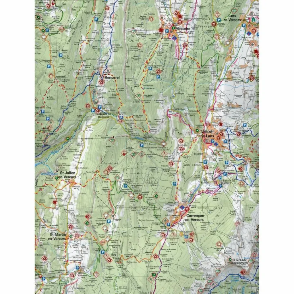 Wanderkarten Und Winterkarten|Wanderkarten Und Winterkarten*ED. LIBRIS BLATT 10 VERCORS