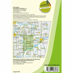 Wanderkarten Und Winterkarten|Wanderkarten Und Winterkarten*EHINGEN (DONAU) - GROßES LAUTERTAL (OST), MÜNSINGEN - Wanderkarte