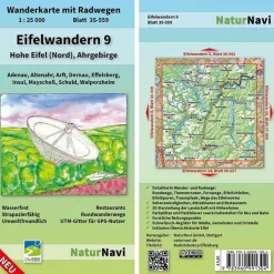 EIFELWANDERN 9 - HOHE EIFEL (NORD), AHRGEBIRGE 1 : 25 000 - Wanderkarte^ Wanderkarten Und Winterkarten|Wanderkarten Und Winterkarten