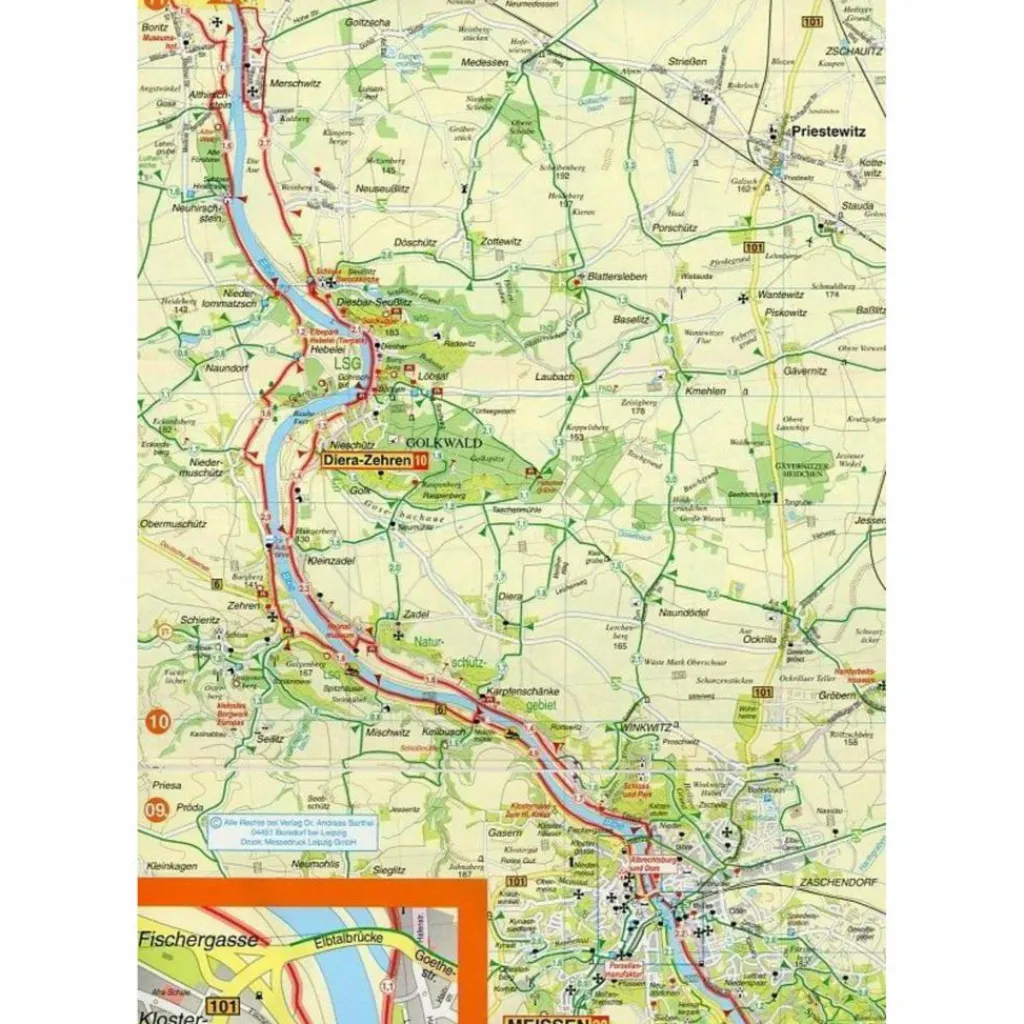 Fahrradkarten|Fahrradkarten*ELBE-RADWANDERWEG - Fahrradkarte