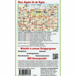 Fahrradkarten|Wanderkarten Und Winterkarten*ERFURT UND UMGEBUNG 1 : 35 000 - Wanderkarte