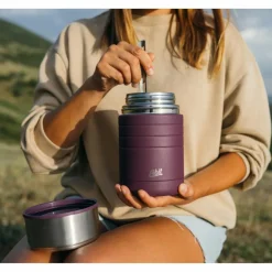 Esbit TITAN BESTECK-SET, 3 TEILIG, MIT SILIKON-MANSCHETTE - Campingbesteck^ Campingtöpfe Und Campinggeschirr