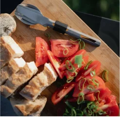 Esbit TITAN BESTECK-SET, 3 TEILIG, MIT SILIKON-MANSCHETTE - Campingbesteck^ Campingtöpfe Und Campinggeschirr