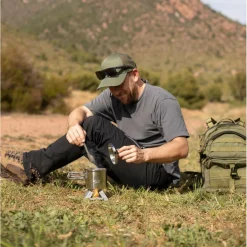 Esbit TITAN BESTECK-SET, 3 TEILIG, MIT KARABINER UND TASCHE - Campinggeschirr^ Campingtöpfe Und Campinggeschirr