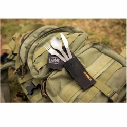 Esbit TITAN BESTECK-SET, 3 TEILIG, MIT KARABINER UND TASCHE - Campinggeschirr^ Campingtöpfe Und Campinggeschirr