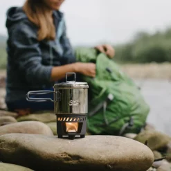 Esbit Campingkocher*TROCKENBRENNSTOFF-KOCHSET, 585ML, TOPF AUS