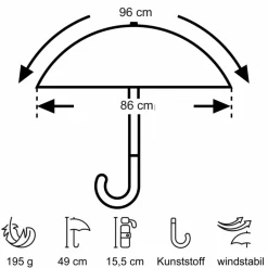 Euroschirm Regenschirme*DAINTY - Regenschirm