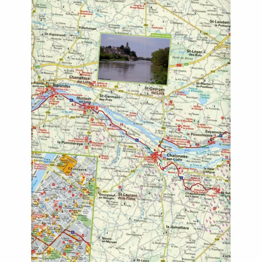 Fahrradkarten|Fahrradkarten*EUROVELO 6 - VOM ATLANTIK BIS ZUM RHEIN - Fahrradkarte