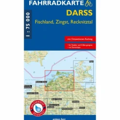 Fahrradkarten|Fahrradkarten*FAHRRADKARTE DARß - FISCHLAND - ZINGST 1:75 000