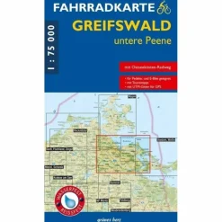 FAHRRADKARTE GREIFSWALD, UNTERE PEENE^ Fahrradkarten|Fahrradkarten