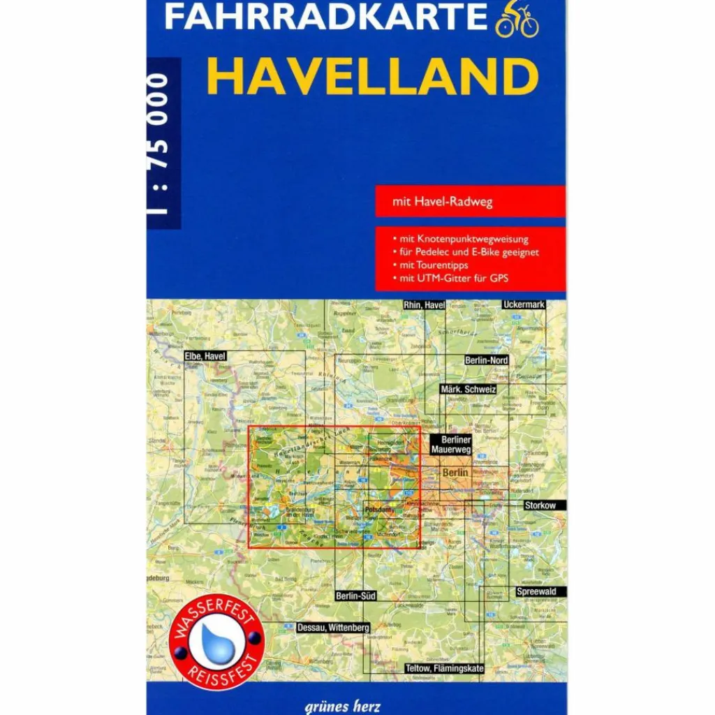 FAHRRADKARTE HAVELLAND 1:75 000^ Fahrradkarten|Fahrradkarten