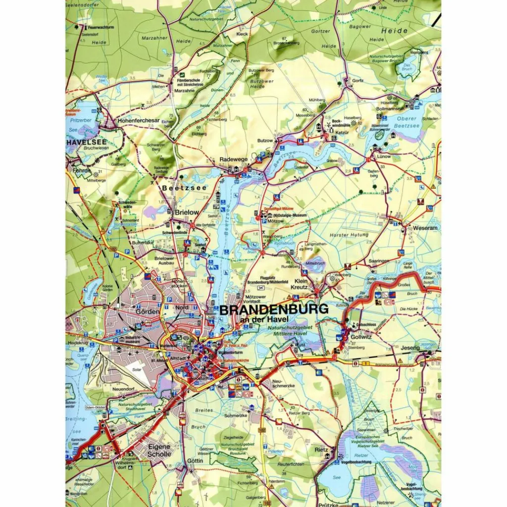 FAHRRADKARTE HAVELLAND 1:75 000^ Fahrradkarten|Fahrradkarten