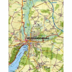 Fahrradkarten|Fahrradkarten*FAHRRADKARTE NEUBRANDENBURG, MÜRITZ, FELDBERGER SEEN - Fahrradkarte