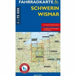 Fahrradkarten|Fahrradkarten*FAHRRADKARTE SCHWERIN - WISMAR 1:75.000 - Fahrradkarte