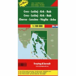 Straßenkarten|Straßenkarten*F+B CRES - LOSINJ - KRK - RAB - Straßenkarte