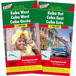 Straßenkarten|Straßenkarten*F+B KUBA WEST UND OST 1:400.000 - Straßenkarte