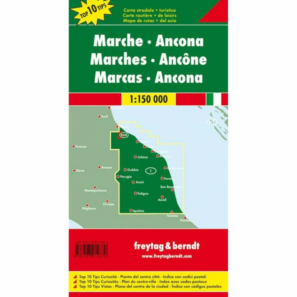 F&B MARKEN - ANCONA 1 : 150 000 - Straßenkarte^ Straßenkarten|Straßenkarten