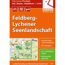 Fahrradkarten|Gewässerkarten*FELDBERG - LYCHENER SEENLANDSCHAFT - Karte