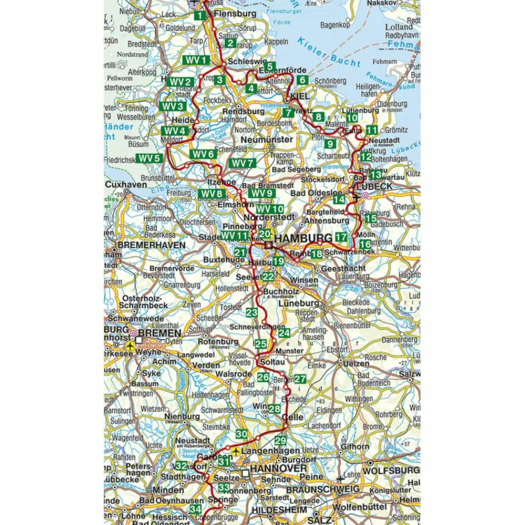 Wanderführer*FERNWANDERWEG E1 DEUTSCHLAND NORD - Wanderführer