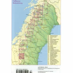 FJÄLLKARTAN 1 : 100 000 W1 GRÖVELSJÖN - LOFSDALEN - Wanderkarte^ Winterkarten|Wanderkarten Und Winterkarten