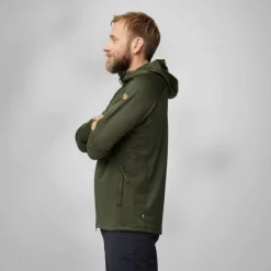 Herren Fjällräven Pullover Und Fleecepullover|Outdoorjacken*ABISKO GRID FLEECE HOODIE M Herren - Fleecejacke