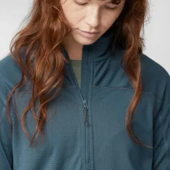 Damen Fjällräven Pullover Und Fleecepullover*ABISKO LITE FLEECE HALF ZIP W Damen - Fleecepullover