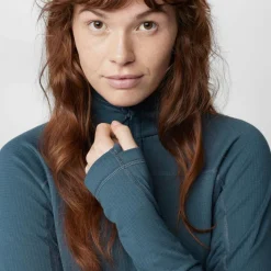 Damen Fjällräven Pullover Und Fleecepullover*ABISKO LITE FLEECE HALF ZIP W Damen - Fleecepullover