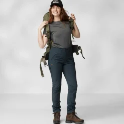 Damen Fjällräven Outdoorhosen*ABISKO TRAIL STRETCH TROUSERS W Damen - Trekkinghose