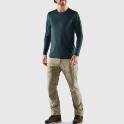 Herren Fjällräven Funktionsunterwäsche|Shirts Und Tops*ABISKO WOOL LS M Herren - Langarmshirt