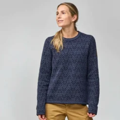 Fjällräven SNOW ROUND NECK SWEATER W Damen - Strickpullover^Damen Pullover Und Fleecepullover