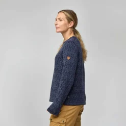 Fjällräven SNOW ROUND NECK SWEATER W Damen - Strickpullover^Damen Pullover Und Fleecepullover