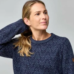 Fjällräven SNOW ROUND NECK SWEATER W Damen - Strickpullover^Damen Pullover Und Fleecepullover