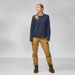 Fjällräven SNOW ROUND NECK SWEATER W Damen - Strickpullover^Damen Pullover Und Fleecepullover