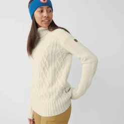 Fjällräven ÖVIK CABLE KNIT ROLLER NECK W Damen - Wollpullover^Damen Pullover Und Fleecepullover