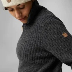 Fjällräven ÖVIK HALF ZIP KNIT W Damen - Wollpullover^Damen Pullover Und Fleecepullover