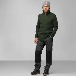 Herren Fjällräven Pullover Und Fleecepullover*ÖVIK HALF ZIP KNIT M Herren - Wollpullover