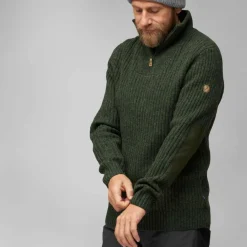 Herren Fjällräven Pullover Und Fleecepullover*ÖVIK HALF ZIP KNIT M Herren - Wollpullover