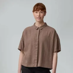 Fjällräven ÖVIK HEMP CAMP SHIRT SS W Damen - Outdoor Bluse^Damen Hemden