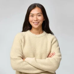 Fjällräven ÖVIK WAFFLE KNIT W Damen - Wollpullover^Damen Pullover Und Fleecepullover