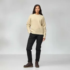 Fjällräven ÖVIK WAFFLE KNIT W Damen - Wollpullover^Damen Pullover Und Fleecepullover
