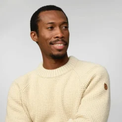 Herren Fjällräven Pullover Und Fleecepullover*ÖVIK WAFFLE KNIT M Herren - Wollpullover