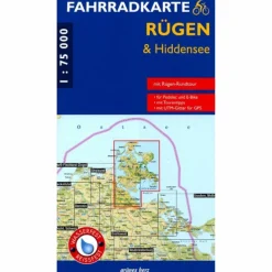 Fahrradkarten|Fahrradkarten*FK RÜGEN - HIDDENSEE (WASSER- UND REIßFEST) - Fahrradkarte